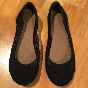 Women’s black Jellypop flats.  Size 7